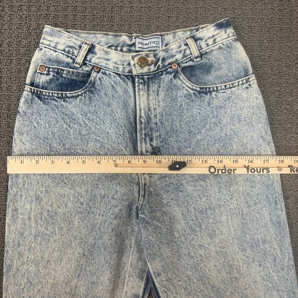 Vintage Palmettos Mom Jeans Womens  11 Acid Wash Cotton High Rise Tapered 25X28 - Picture 4 of 12